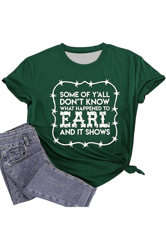 Women Blouse Casual Letter Print Short Sleeve Tops For Everyday Round Neck Tee With Stylish Design Stylish Female Dailywear