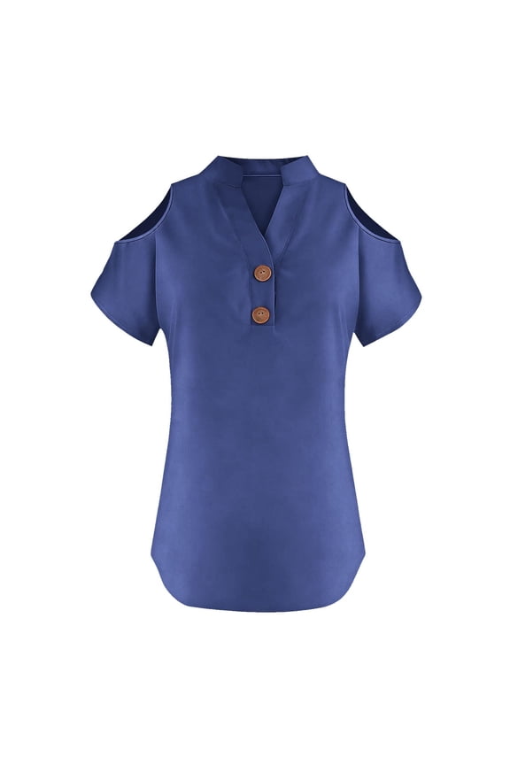 Women Blouse T Shirt For Everyday Comfort Style – Lightweight Casual Tee With Fit And For All Day Wearend Stylish Female Solid Color Tops