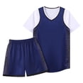 thumbnail image 1 of FUZHIQ 2-Piece Unisex Basketball and Shorts Set, Breathable Quick-Dry Athletic Uniform Sports Outfit for Boys Girls Youth Training Competition,3-16 Years, 1 of 5