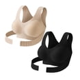 thumbnail image 1 of FUZHIQ 2026 New Posture Corrector Bra 2 PC, Front Closure Cross-Back Wireless Seamless Posture Bra for Women, 1 of 7