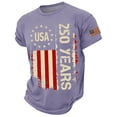 thumbnail image 1 of FUZHIQ 250th 4th Of July Shirts for Men American Flag Print Fast Drying 250th Anniversary Shirt Retro Independence Day Top, 1 of 6