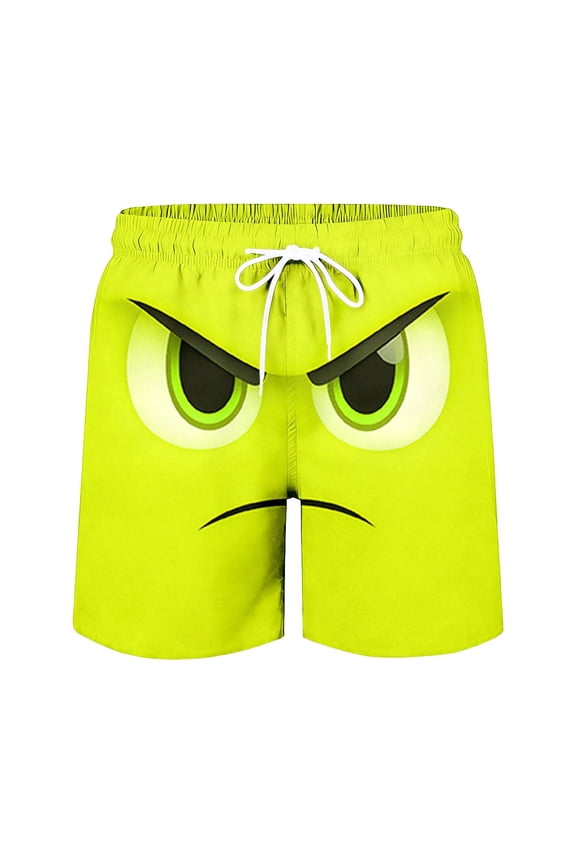 5xl Swim Trunks for Men Big and Tall Loose Fit Palm Tree Print Quick Dry Swimming Swimsuit Beach Shorts Big and Tall Upf 50+ Sun Protection Swimwear Bathing Suits,M