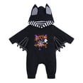 thumbnail image 1 of FUZHIQ Baby Bat Wing Jumpsuit with Cartoon Print, Hooded Long Sleeve Outfit for Halloween Party,12-18 Months, 1 of 2