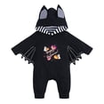 thumbnail image 1 of FUZHIQ Baby Bat Wing Jumpsuit with Cartoon Print, Hooded Long Sleeve Outfit for Halloween Party,6-12 Months, 1 of 2