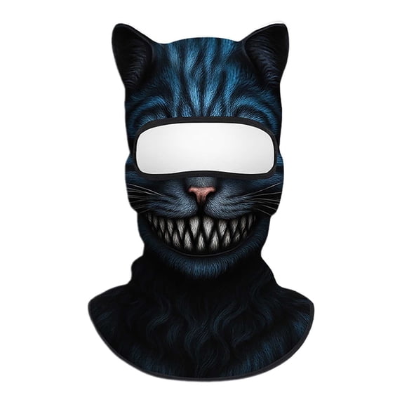FUZHIQ Balaclava Ski Mask for Men Women 3D Animal Funny Print Head Cover Face Mask for Motorcycle Helmets,Dirt Bike Accessories Neck Gaiter,Bandanas