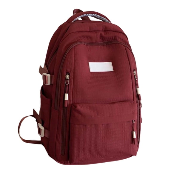 FUZHIQ Basic School Backpack for Ages 6-14 Waterproof Dual Side Storage Pockets Breathabl Straps Casual Student Bookbag,