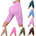 thumbnail image 1 of FUZHIQ Biker Yoga Shorts for Womens High Waist Lifting Tummy Control Seamless Bermuda Shorts Compression Workout Athletic Shorts for Gym Running, 1 of 9