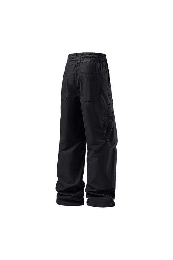 Black Pants for Mens Everyday Basic Straight Leg Freedom Of Movement Pants for Running Training Everyday Casual Wear