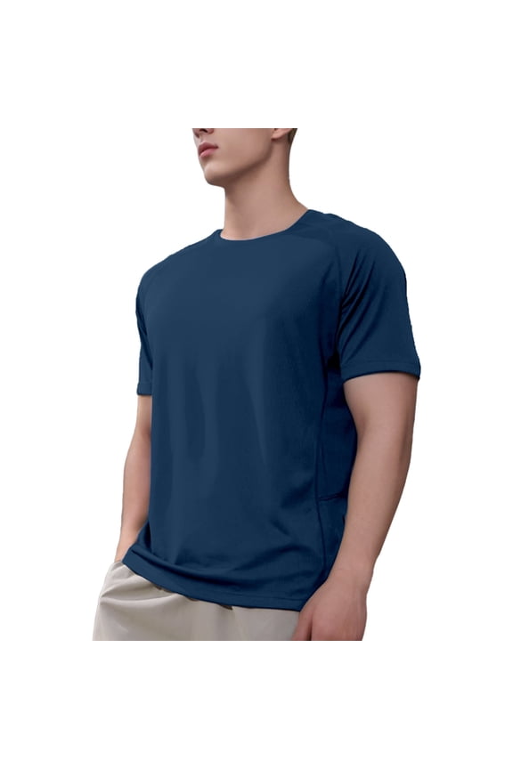 Black T Shirts for Men Classic Slim Fit Crew Holiday Pullover Tees Casual Shirt Summer Classic Basic Lightweight Fashion Tees,S