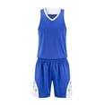 thumbnail image 1 of FUZHIQ Boys Basketball and Shorts 2-Piece Set, V-Neck Sleeveless Athletic Uniform Breathable Quick-Dry Sportswear,3-16 Years, 1 of 6
