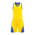 thumbnail image 1 of FUZHIQ Boys Basketball and Shorts 2-Piece Set, V-Neck Sleeveless Athletic Uniform Breathable Quick-Dry Sportswear,3-16 Years, 1 of 9