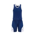 thumbnail image 1 of FUZHIQ Boys Basketball and Shorts 2-Piece Set, V-Neck Sleeveless Athletic Uniform Breathable Quick-Dry Sportswear,3-16 Years, 1 of 6