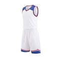 thumbnail image 1 of FUZHIQ Boys Basketball Uniform Sleeveless V-Neck with Elastic Waist Shorts, Lightweight Durable Activewear for Training,3-16 Years, 1 of 5