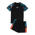 thumbnail image 1 of FUZHIQ Boys Plus Size 2 Piece Long Sleeve Rash Guard Swimsuit Set, UPF 50+ Sun Protection Quick Dry Loose Stretchy Ocean Nautical Print Bathing Suit for Big Kids Beach Swim,190, 1 of 8