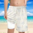 thumbnail image 1 of FUZHIQ Boys Swim Tropical Print Trunks With Compression Liner Boy Bathing Suit Quick Dry Beach Swimsuit Toddler Swim Shorts,8 Years, 1 of 5