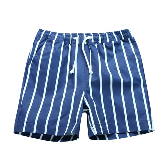 FUZHIQ Boys Swim Trunks Quick Dry Elastic Drawstring Print Beach Shorts,4-5 Years
