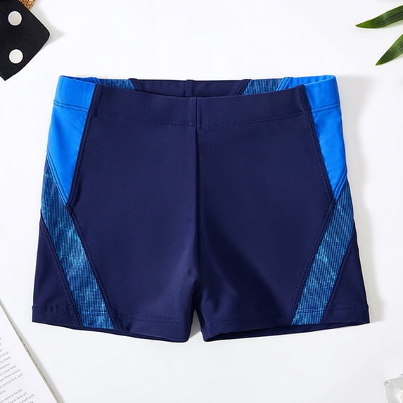 FUZHIQ Boys Swimming Trunks Swim Boxer Shorts Stretch and Quick Dry Cartoon Underpants,9-10 Years