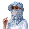 thumbnail image 1 of FUZHIQ Breathable Mesh Cooling Fan Hat, Solar & USB Rechargeable Sun Hat, Wide Brim UPF50+ Summer Hat for Women Hiking Fishing Travel Outdoor,A, 1 of 3