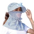 thumbnail image 1 of FUZHIQ Breathable Mesh Cooling Fan Hat, Solar & USB Rechargeable Sun Hat, Wide Brim UPF50+ Summer Hat for Women Hiking Fishing Travel Outdoor,A, 1 of 3