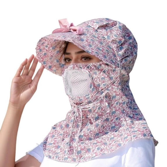 FUZHIQ Breathable Mesh Cooling Fan Hat, Solar & USB Rechargeable Sun Hat, Wide Brim UPF50+ Summer Hat for Women Hiking Fishing Travel Outdoor,A