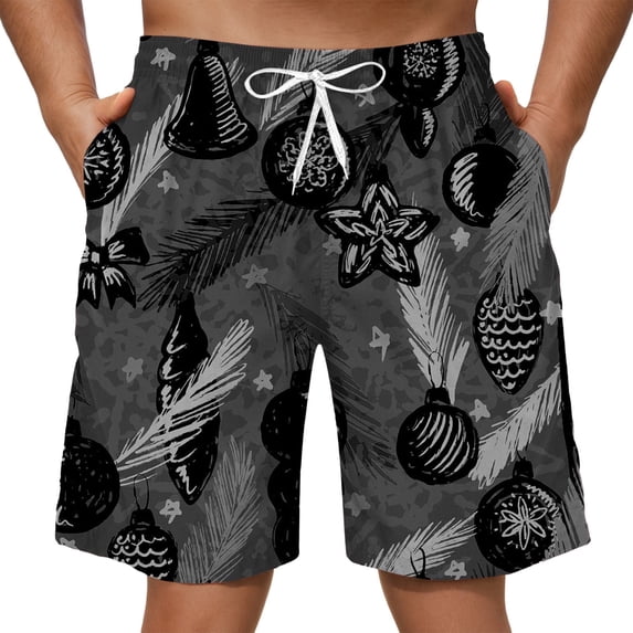 FUZHIQ Cargo Shorts for Men Casual Retro Solid Color Quick-Dry Beach Swimming Shorts with Pockets Upf 50+ Sun Protection Swimwear Bathing Suits,S