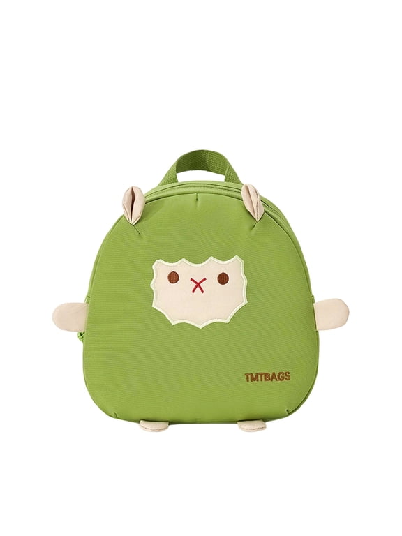 Cartoon Animal Plush School Bag for Ages 3-6 Grade Soft Fuzzy Mini Backpack Lightweight Elementary Students Daily Use