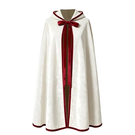FUZHIQ Christmas Cloak Cape For Elegant High Collar Design For Themed Parties And Dress Up Events