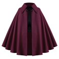 thumbnail image 1 of FUZHIQ Cloak Cape Halloween Short Cape Gothic Performance Larp, 1 of 4