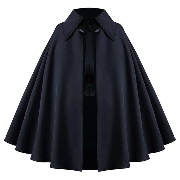 FUZHIQ Cloak Cape Halloween Short Cape Gothic Performance Larp