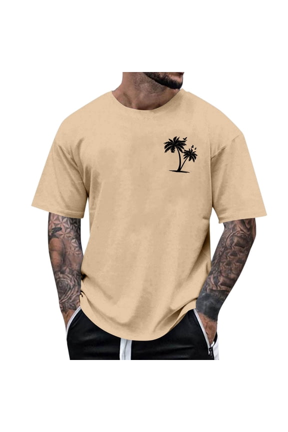Cotton T Shirts for Men 3xl Comfortable Breathable Crew Streetwear Tees Solid Color Shirt Casual Short Sleeve Summer Basic Tops,S
