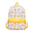 thumbnail image 1 of FUZHIQ Cute Animal Print School Backpack for 1st 2nd 3rd 4th Grade, Bookbag with Color Block , Durable Back to School Backpack, Yellow, 1 of 7
