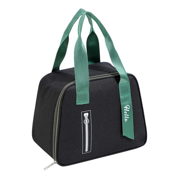 FUZHIQ Dual Compartment Insulated Lunch Tote Bag for Ages 3rd 4th 5th 6th Grade Portable Handheld Food Carrier Back to School Daily Picnic
