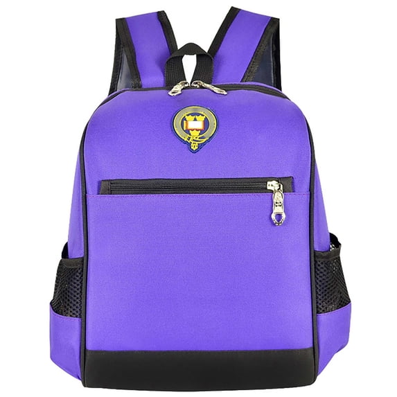 FUZHIQ Elementary School Backpack Bright Tone Side Storage Pockets Adjustable Straps Lightweight Bookbag for 2nd 3rd 4th 5th Grade Back to School, Purple