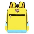 thumbnail image 1 of FUZHIQ Elementary School Backpack Bright Tone Side Storage Pockets Adjustable Straps Lightweight Bookbag for 2nd 3rd 4th 5th Grade Back to School, Yellow, 1 of 3