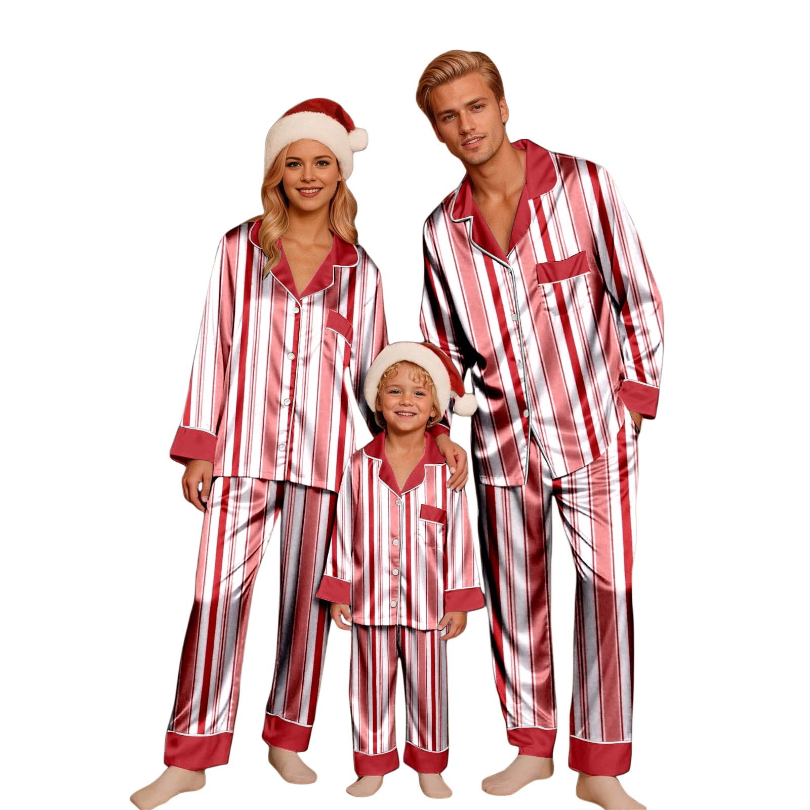 FUZHIQ Family Matching Pajamas 2 Piece Sets Pajamas for Couples Family ...