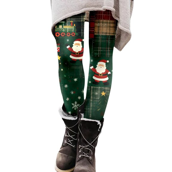 FUZHIQ Lined Leggings Women Fall Winter Thermal Warm Elastic High Waisted Tummy Control Workout Yoga Pants