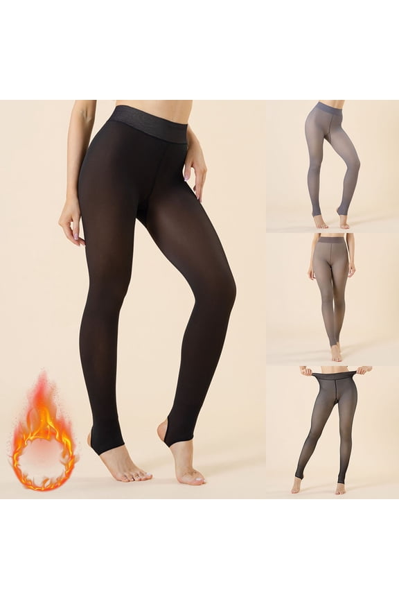 Lined Leggings Women Plus Size Womens Yoga Legging Ankle High Waist Tummy Control Cozy Warm Pants