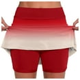 thumbnail image 1 of FUZHIQ Flowy Shorts for Women, High Waisted 5 Inch Animal Print Tennis Skirts Comfy Work Ruffle Hem Activewear Skorts Pockets,XXXXXL, 1 of 7