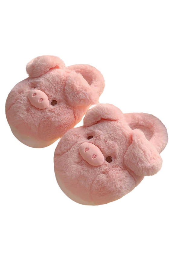 Funny Slippers,Funny Animal Slippers for Women with Heels Non- Warm Boots