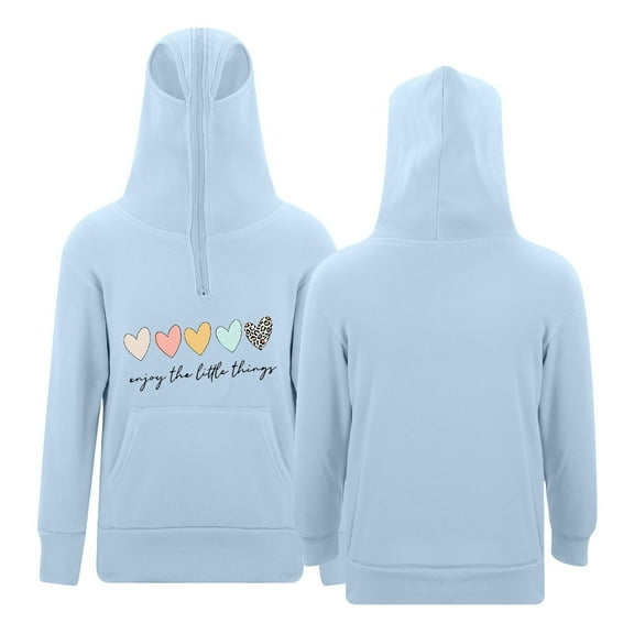 FUZHIQ Girl's Hoodie Long Sleeve Soft Sweatshirt Graphic Hoody Kids Cute Pullovers Top Clothes ,Size 3-14 Years