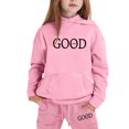 thumbnail image 1 of FUZHIQ Girls Clothes Fall Winter Outfits ,Stylish Girls Outfits Set For Casual Winter Wear Trendy Printed Hooded Sweatshirt Ensemble For Ages 1 To 9 With Easy Care Instructions,5-6 Years, 1 of 4