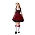 thumbnail image 1 of FUZHIQ Girls Halloween Party Fancy Outfit Bavarian Oktoberfest Traditional Dress Kids German Dirndl Dress Festival Fashion Casual Dresses, 1 of 4