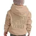 thumbnail image 1 of FUZHIQ Girls Hoodies & Sweatshirts For Winter Casual Wear Round Neck Letter Print Pullover For Kids Ages 2 13 Outdoor Long Sleeve Comfort, 1 of 7