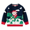 thumbnail image 1 of FUZHIQ Girls'Sweaters Reindeer Prints Holiday Knit Lined Xmas Fall Winter Clothes for 6-7 Years, 1 of 4