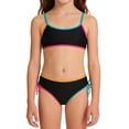 thumbnail image 1 of FUZHIQ Girls Two Pieces Swimsuits Contrast Color Adjustable Straps Girl Bikini Set Kids Bathing Suits,7-8 Years, 1 of 4