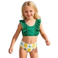 thumbnail image 1 of FUZHIQ Girls Two Pieces Swimsuits Cute Ruffle Bikini Set Hawaiian Beach Sport Bathing Suit Set Pool Swimwear,2-3 Years, 1 of 6