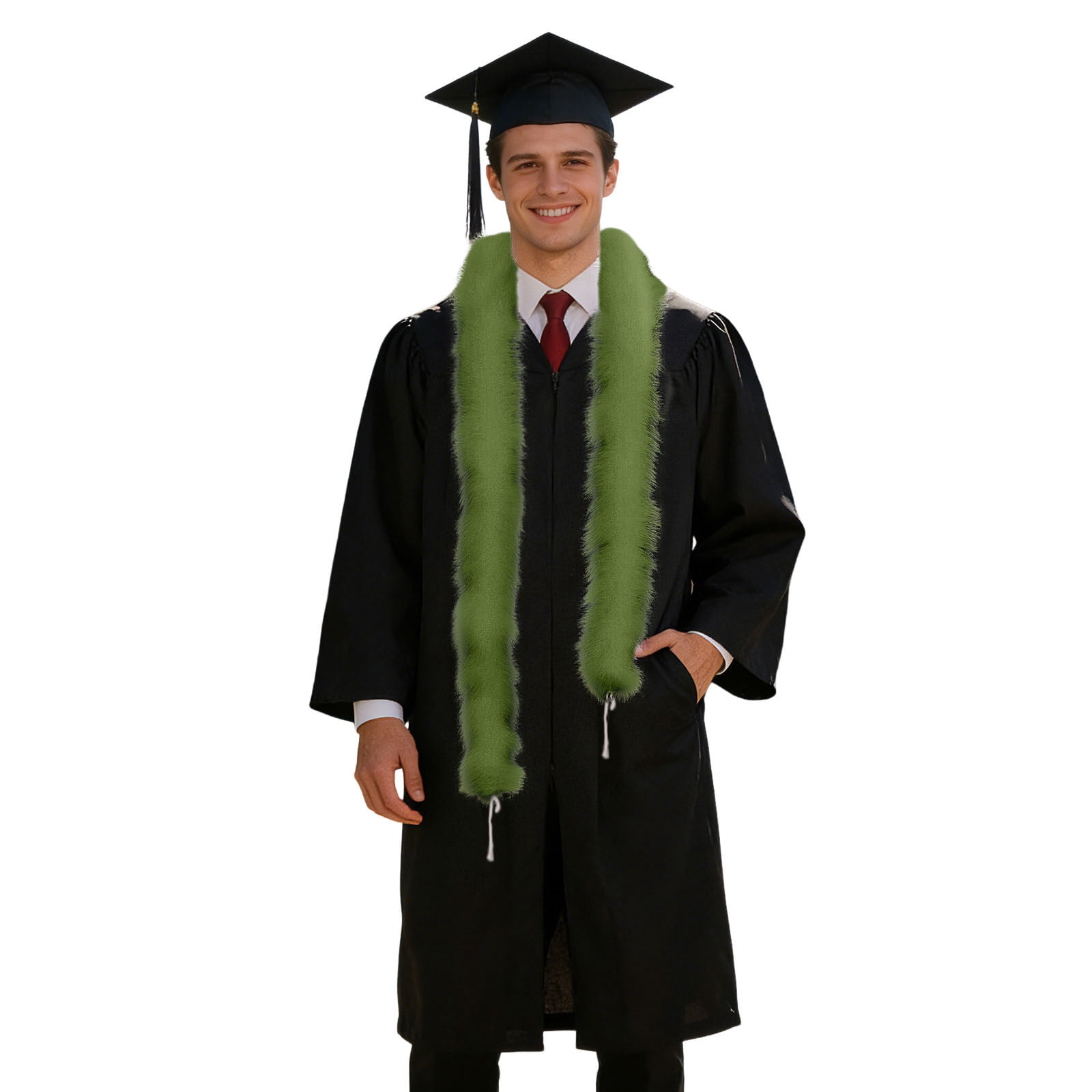 Computer Science Scarf For Graduation FUZHIQ Graduation Stole 2026, Soft Furry Neck Wrap for Graduation Gown ...