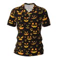 thumbnail image 1 of FUZHIQ Halloween Men's Polo Shirts Short Sleeve Quick Dry 3D Funny Print Golf Polo Casual Holiday Breathable Performance Collared Shirt, 1 of 2