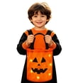 thumbnail image 1 of FUZHIQ Halloween Trick or Treat Bags LED Light Orange Pumpkin Buckets Reusable Goody Candy Bucket for Halloween Birthday Party Favor Supplies, 1 of 4