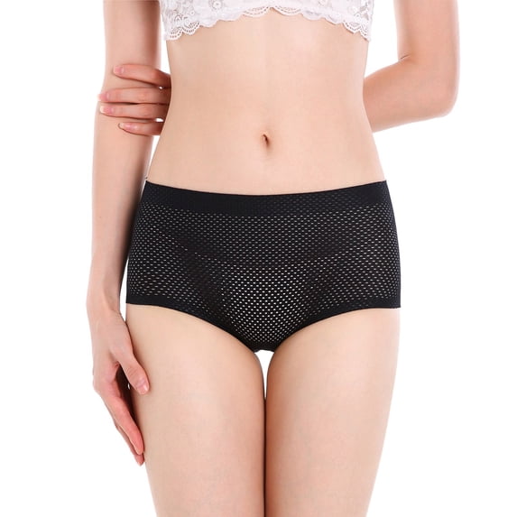 FUZHIQ High Waist Lifter Panties for Women Breathable Mesh Padded Underwear Seamless Enhancer Shapewear with Tummy Control Invisible Booty Lift Pads